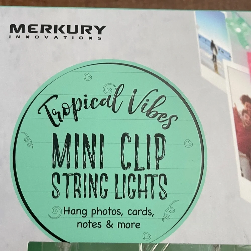 NWT sets of LED palm tree string light sets 2 total green pink indoor outdoor